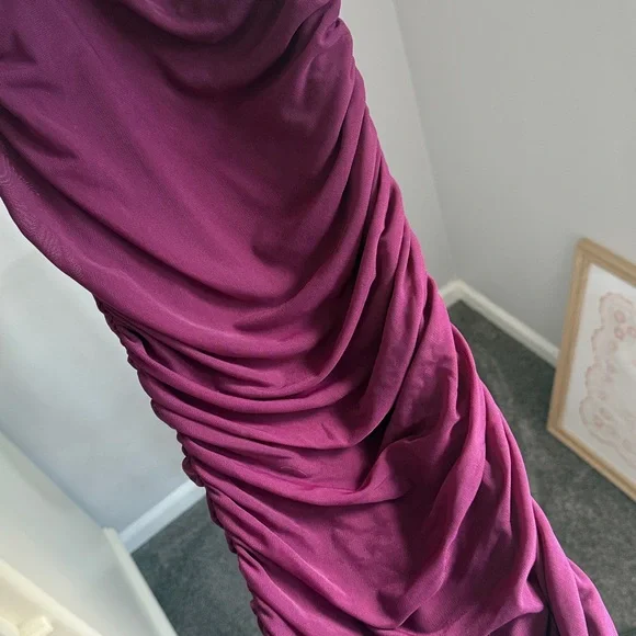 Lulus Fitted Plum Dress - Picture 3 of 3